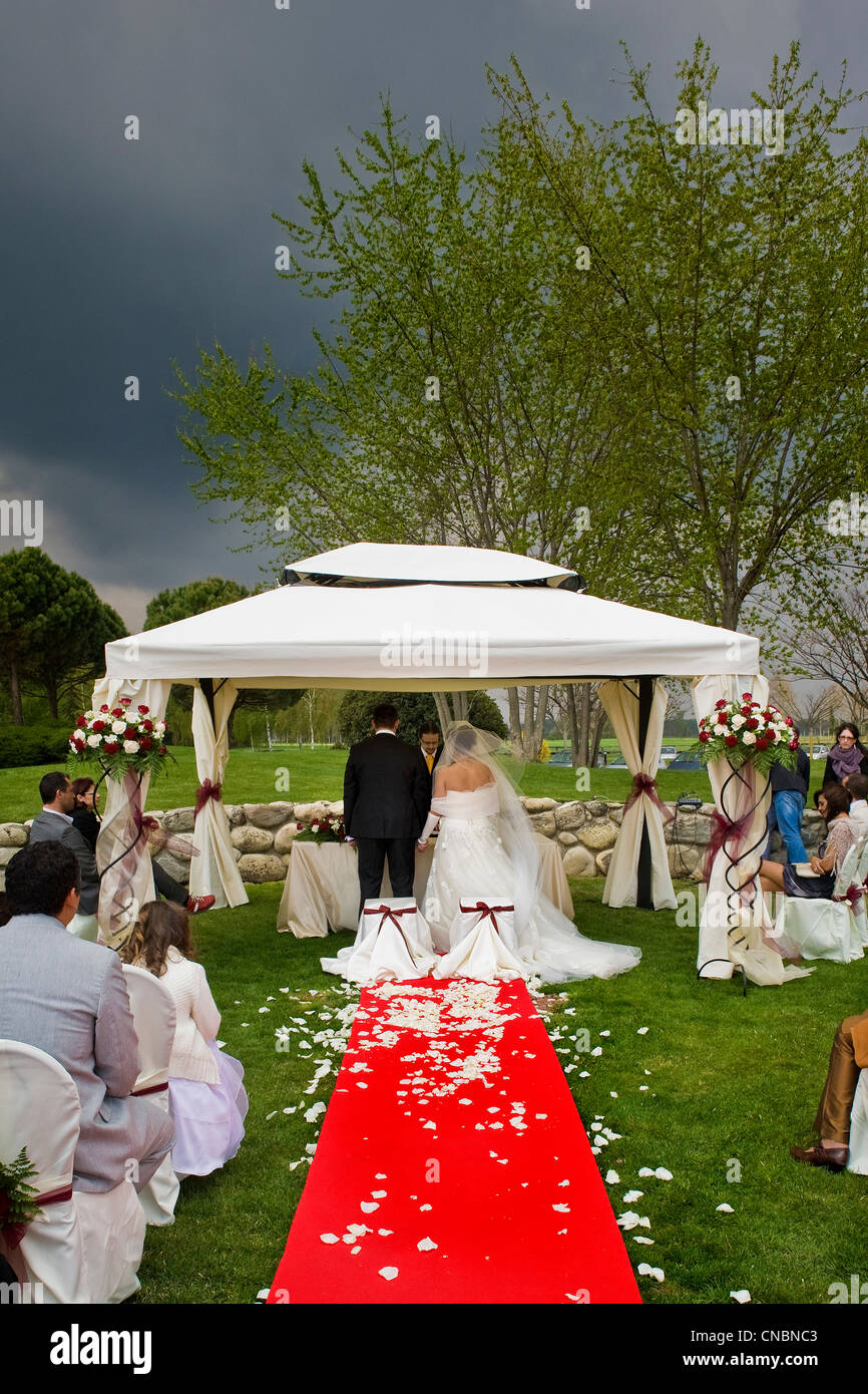 American style wedding Stock Photo Alamy