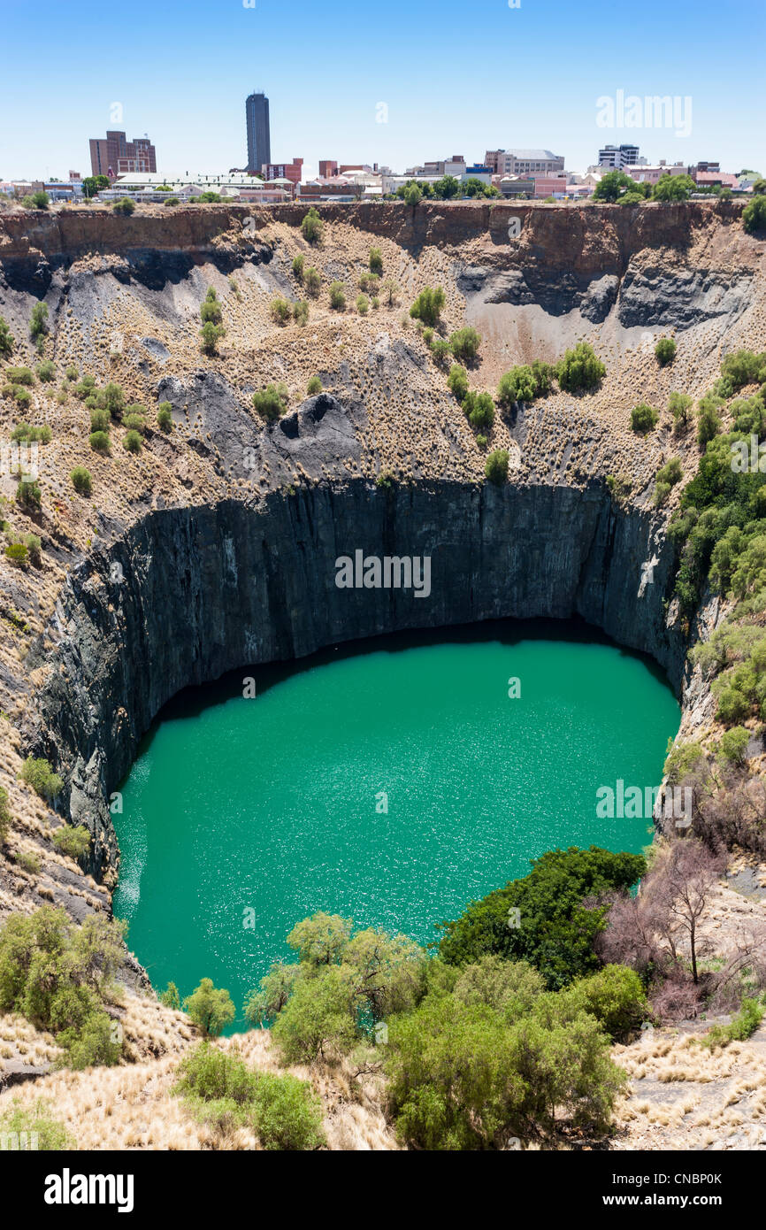 Big Hole, remains of diamond mining, Kimberley, Northern Cape, South Africa Stock Photo