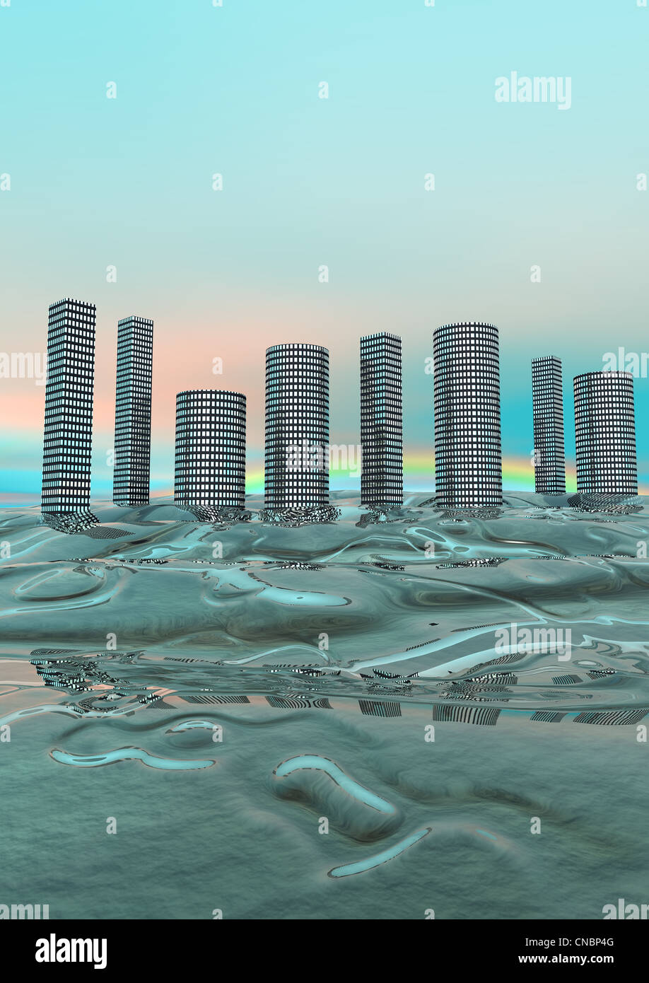 sea and buildings Stock Photo - Alamy