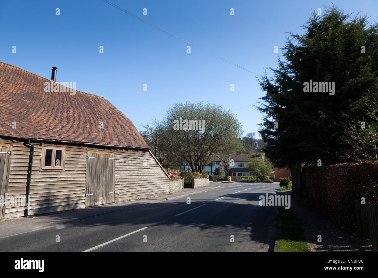 english country village of Hambledon in Hampshire Stock Photo