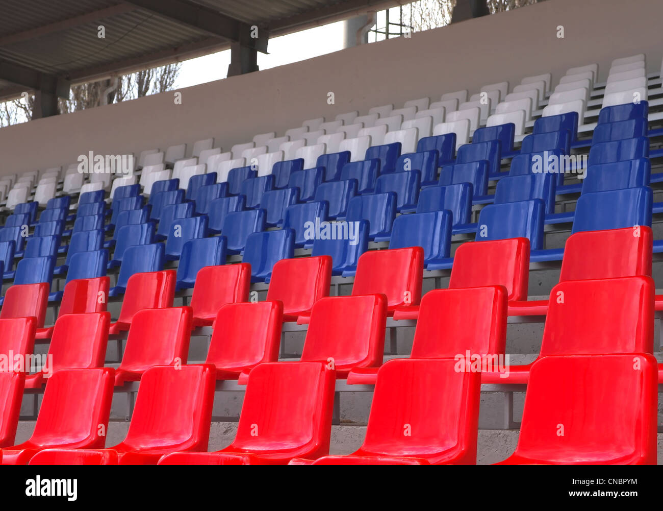 Stadium seats flag hi-res stock photography and images - Alamy