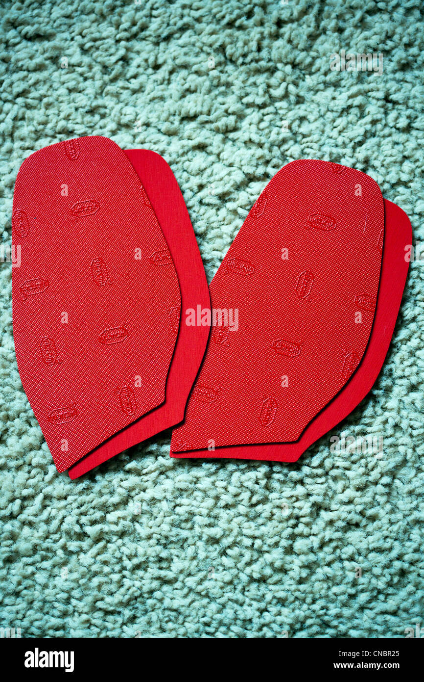 hver gang nylon Hvilken en Red vibram soles shoe repair units genuine vibram for Christian Louboutin  Womens shoes Stock Photo - Alamy