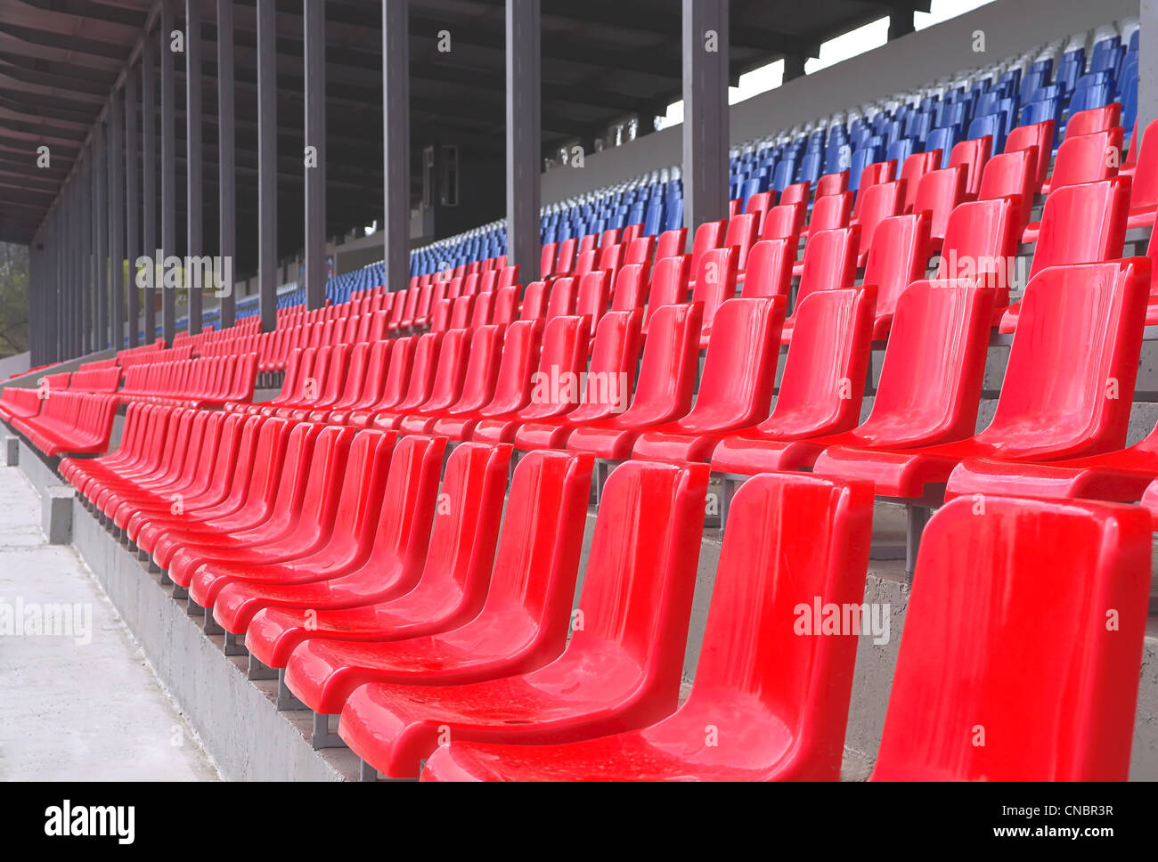Stadium seats chairs lines Stock Photo Alamy