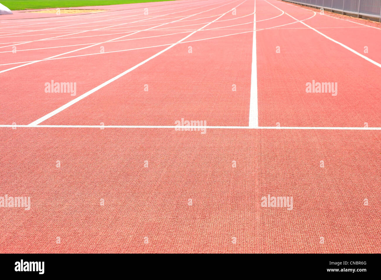 Athletics Track Running Stadium Stock Photo