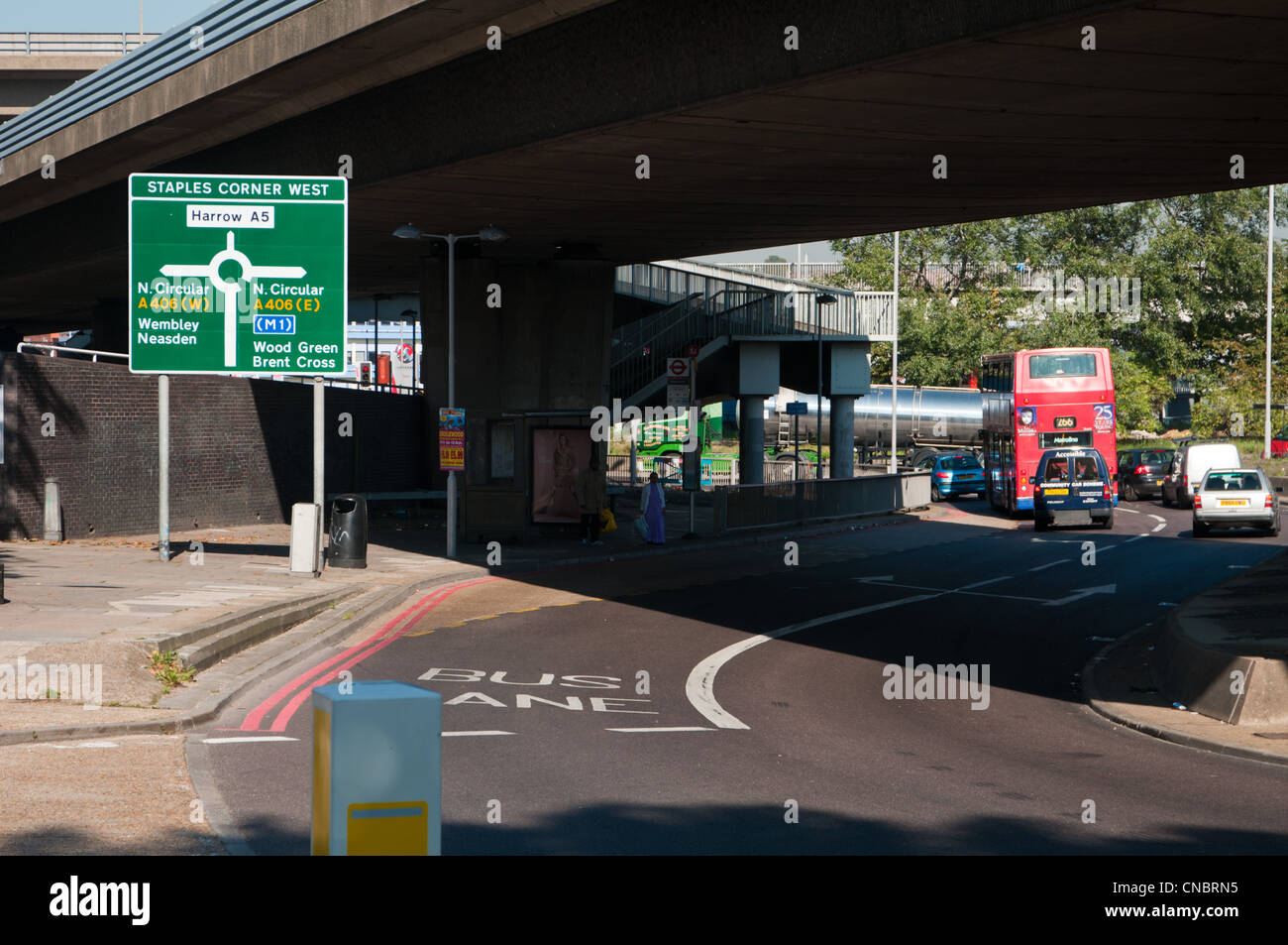 Staples Corner, Edgware Road A5, London Stock Photo Alamy