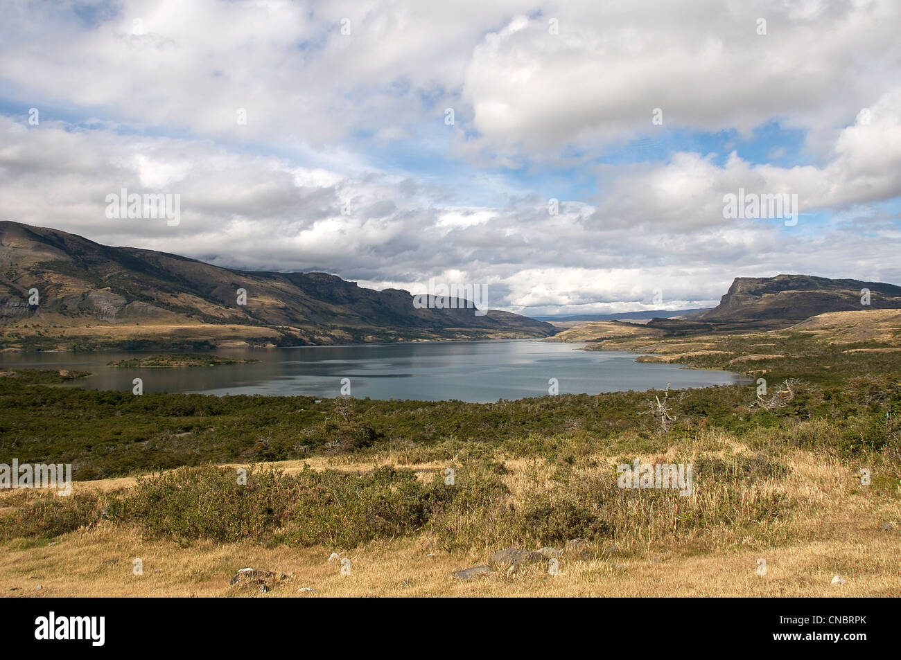 Fresh water lake Patagonia Chile Stock Photo Alamy