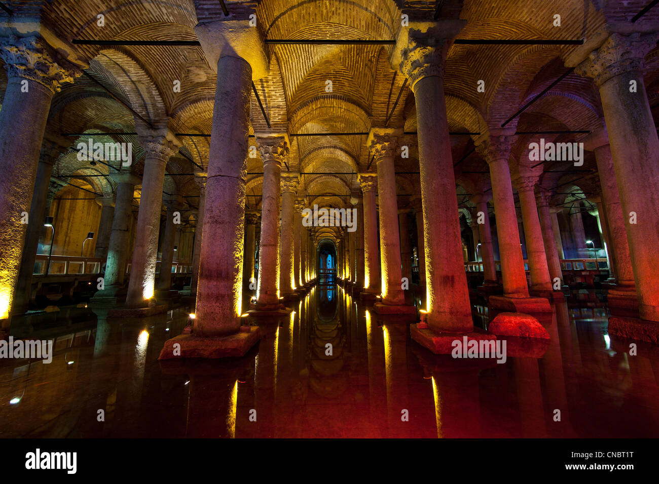 The Basilica Cistern in Istanbul, Turkey Stock Photo