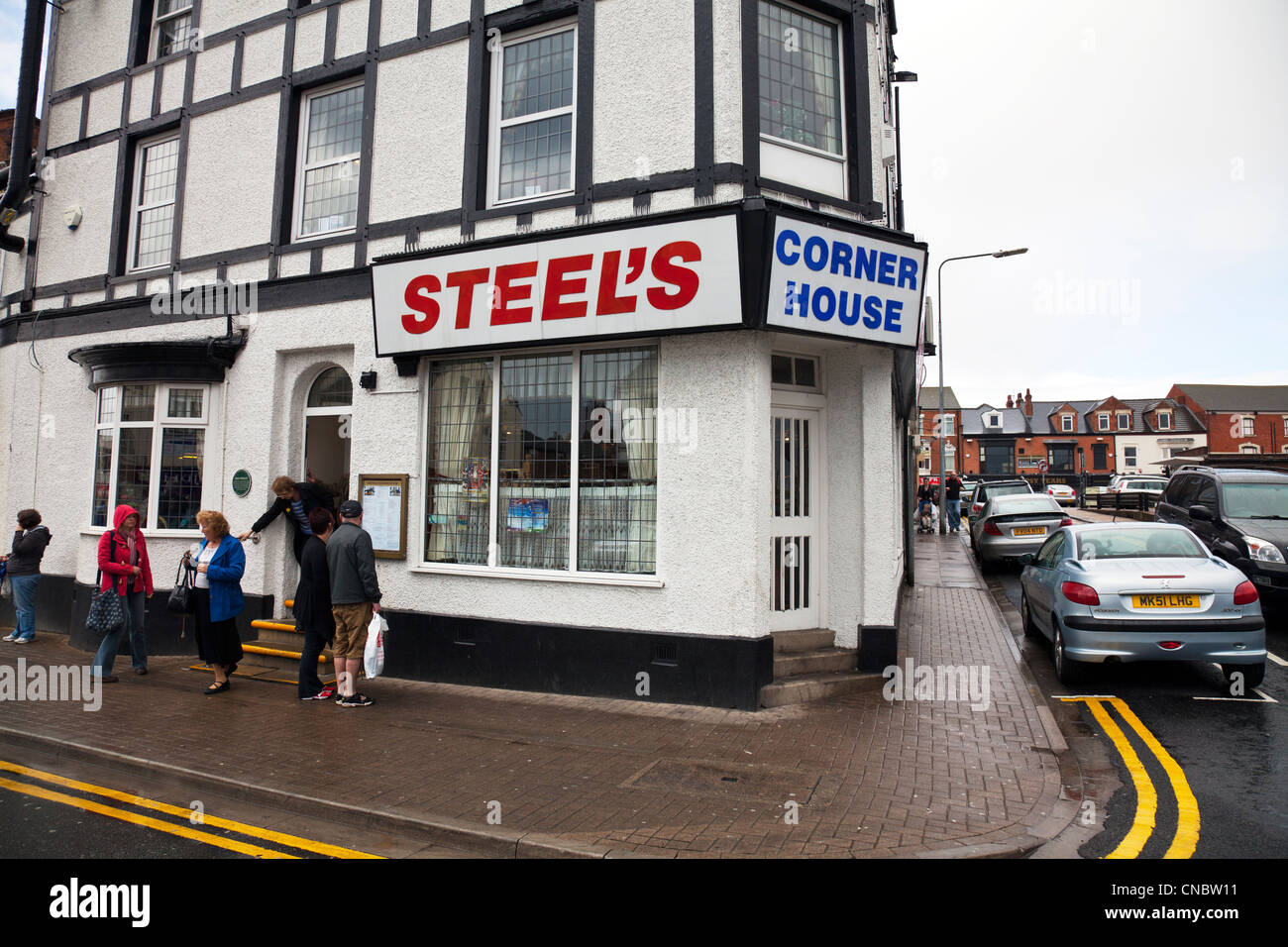 The famous Steels fish and chip restaurant in Cleethorpes, Lincolnshire