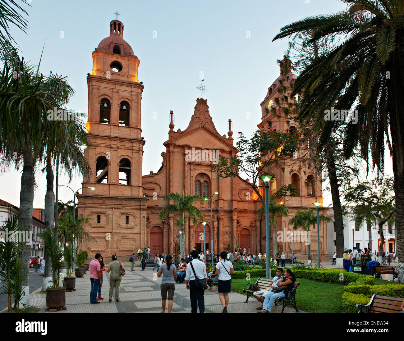 cathedral of Santa Cruz, Plaza 24 de Septiembre, Bolivia, South Stock
