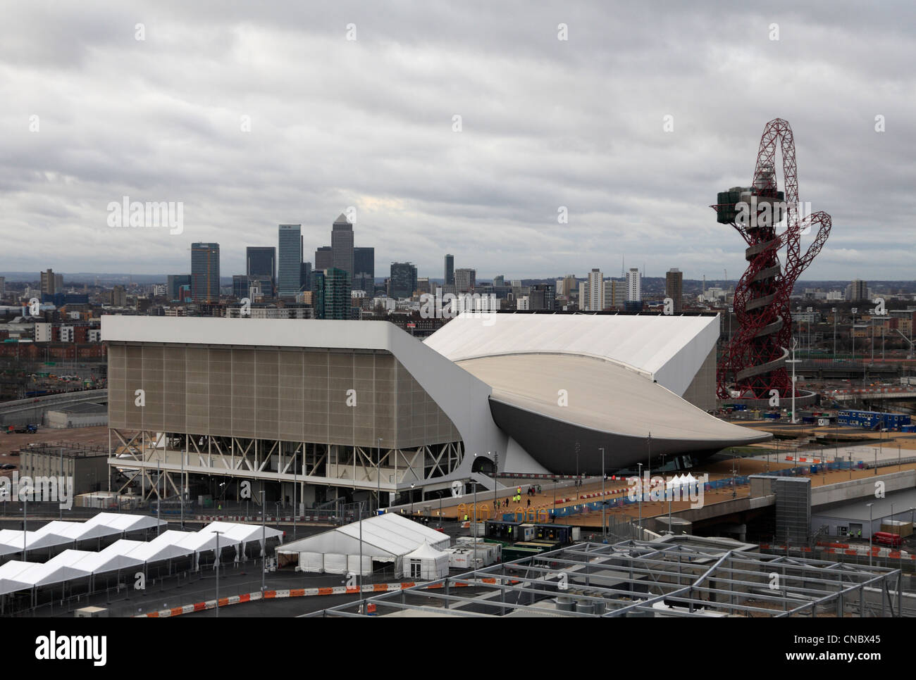 Olympic stadium games park Stratford London olympics 2012 Stock Photo