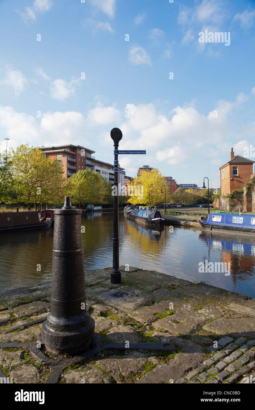 England, Manchester, Castlefield, Bridgewater Canal basin Stock Photo