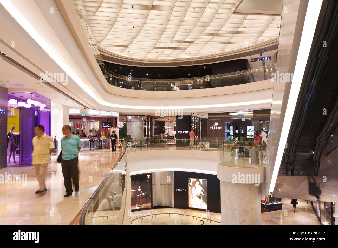Singapore, Orchard Road, ION Orchard, entrance to the shopping center opened in 2009 Stock Photo