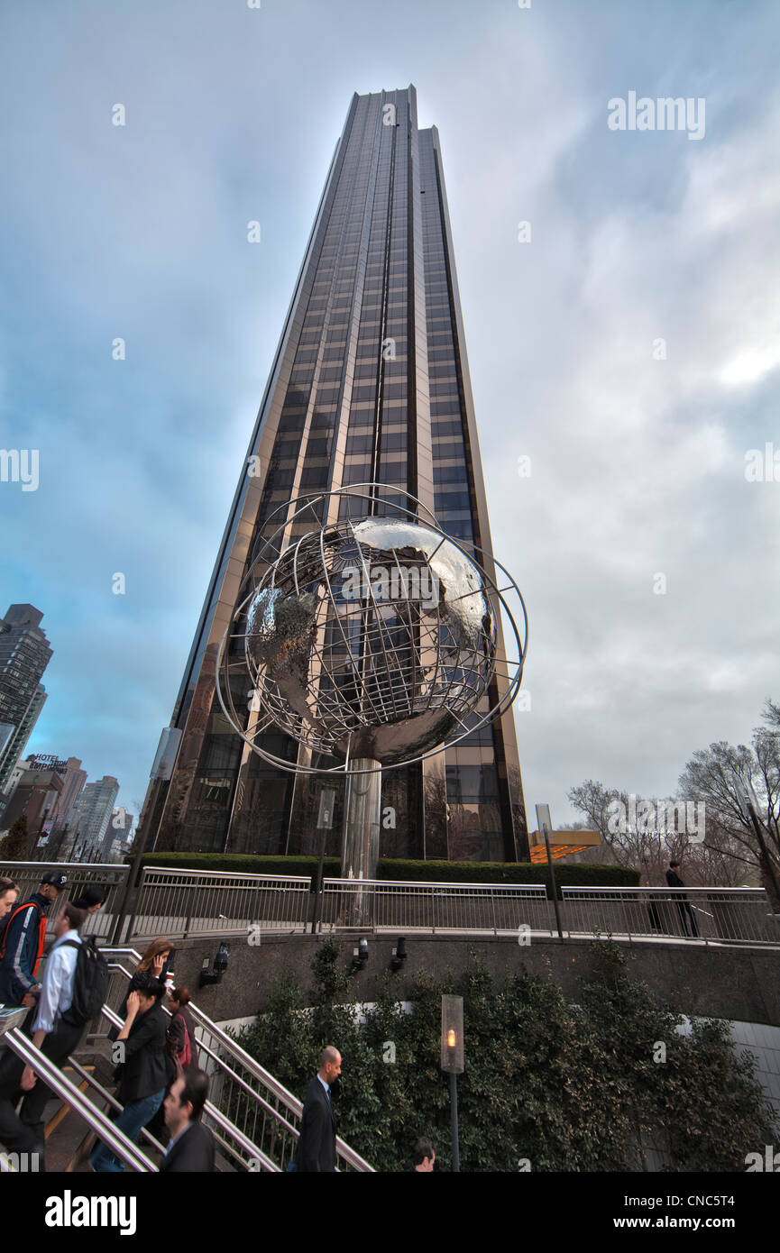 Trump International Hotel and Tower at Columbus Circle in Manhattan, New York City Stock Photo