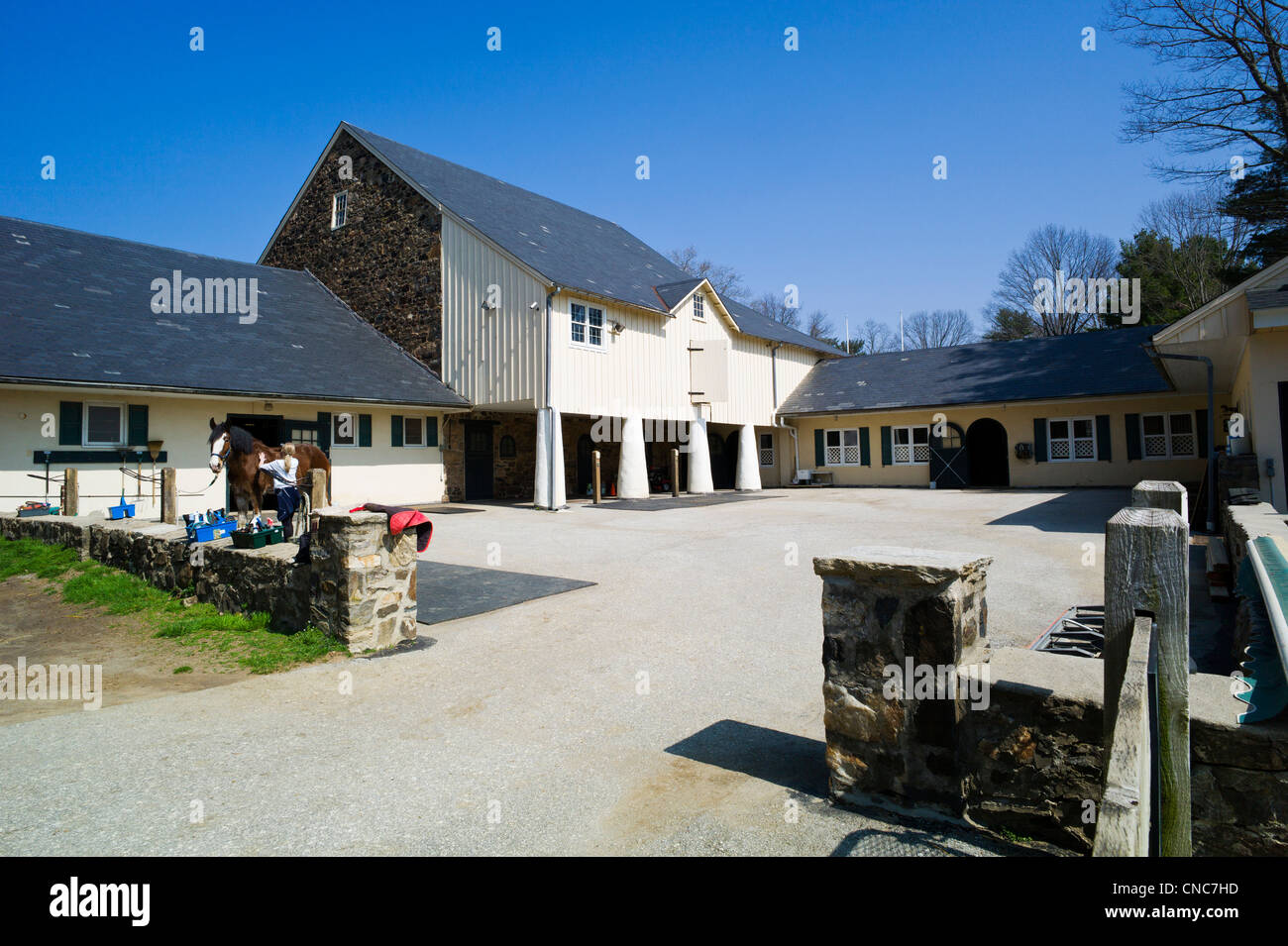 Barn and horse stables, Hidden Valley Farm at Ridley Creek State Park