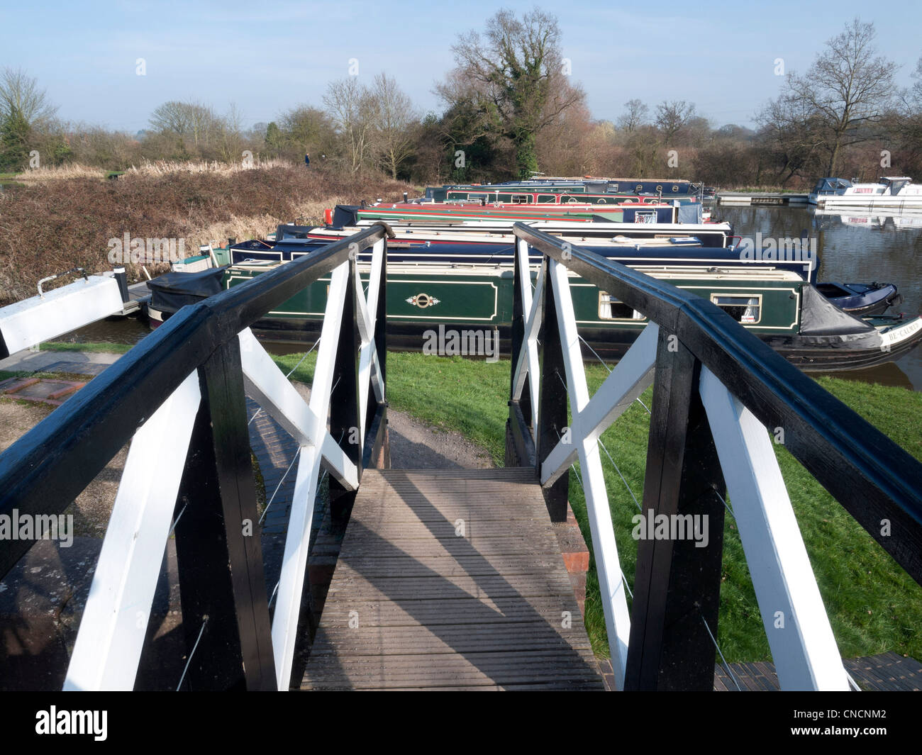 stratford canal warwickshire Stock Photo