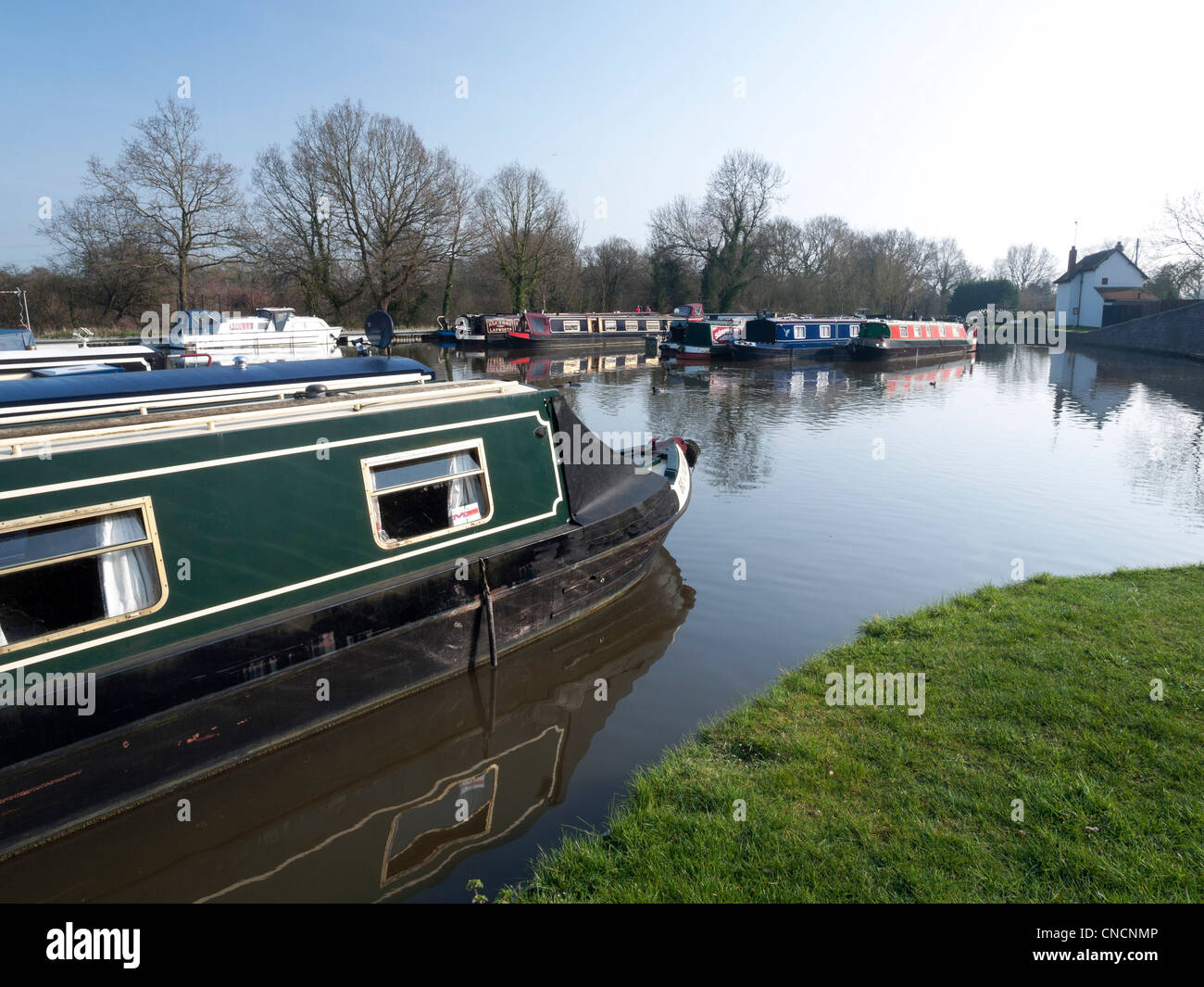 stratford canal warwickshire Stock Photo