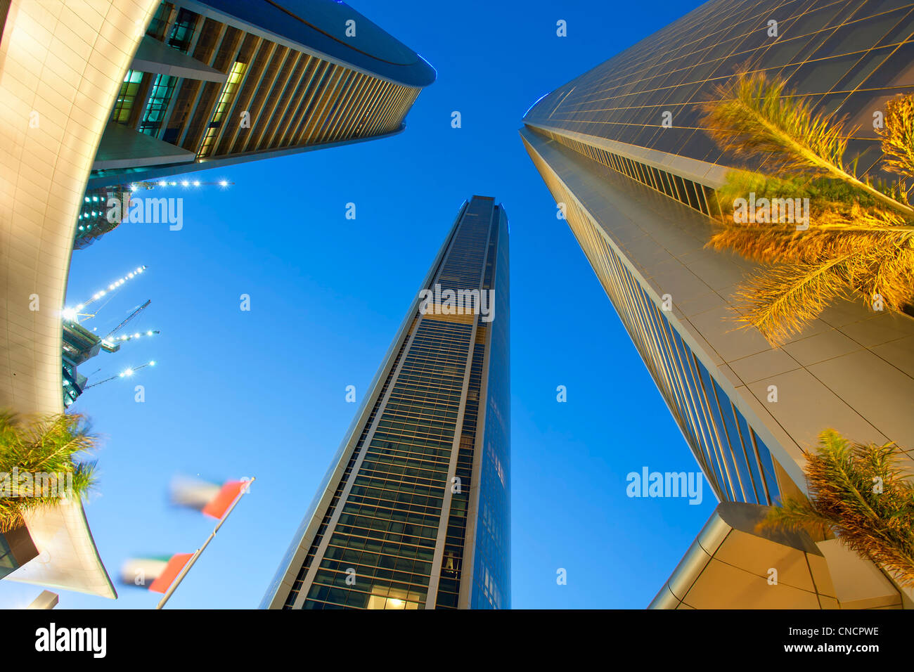 Abu Dhabi, Jumeirah Etihad Towers Stock Photo
