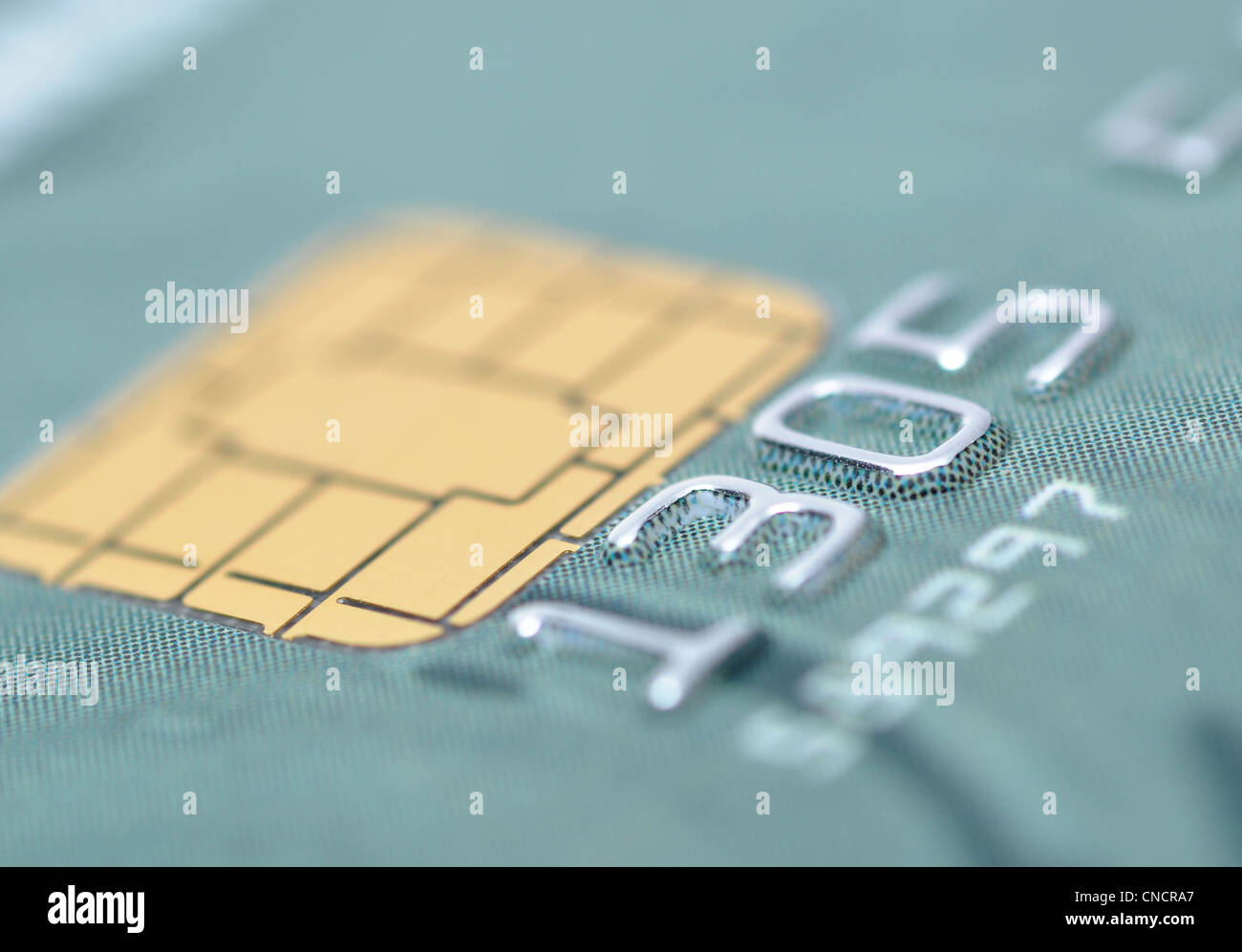Macro Business chip card Stock Photo