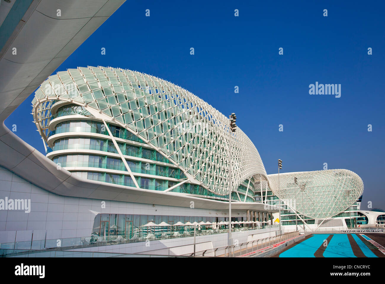 Abu Dhabi , Yas Viceroy Hotel Stock Photo