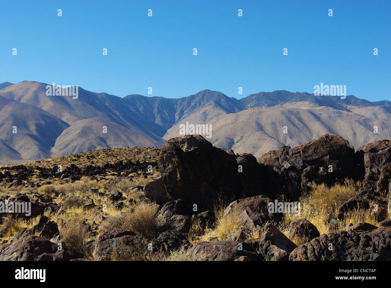 Black Rocks California Bizarre black rocks and mountains, California Stock Photo - Alamy