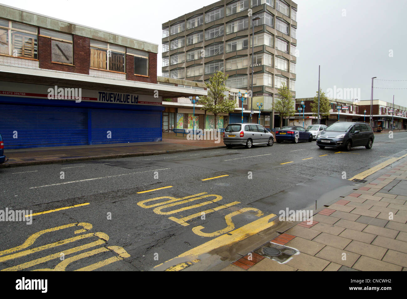 Empty shops in Freeman Street Grimsby, Lincolnshire. High