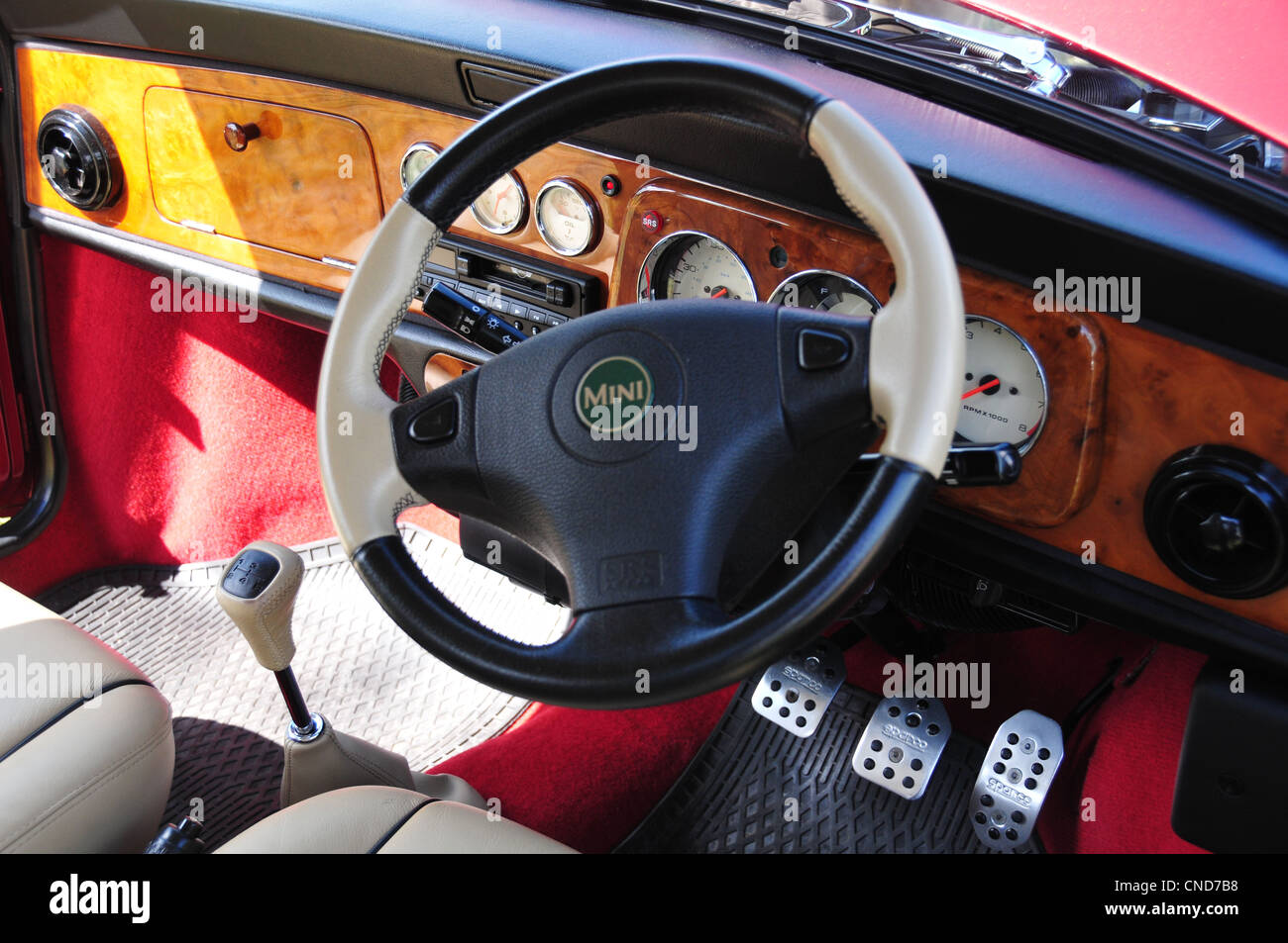Rover Mini Dash Stock Photo - Alamy