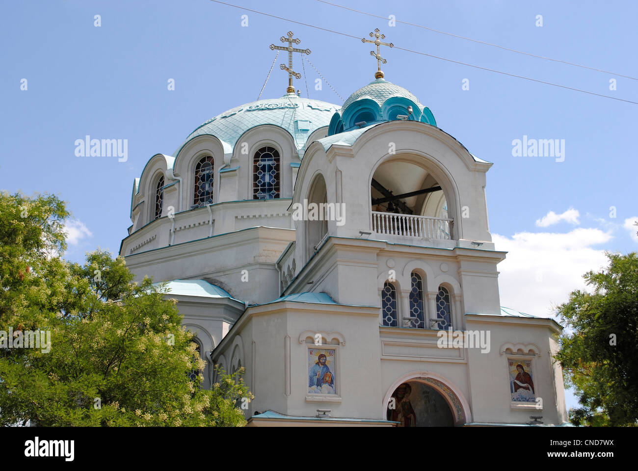 Ukraine. Autonomous Republic of Crimea. Yevpatoria. Cathedral of St. Nicholas the Miracle Worker. Stock Photo