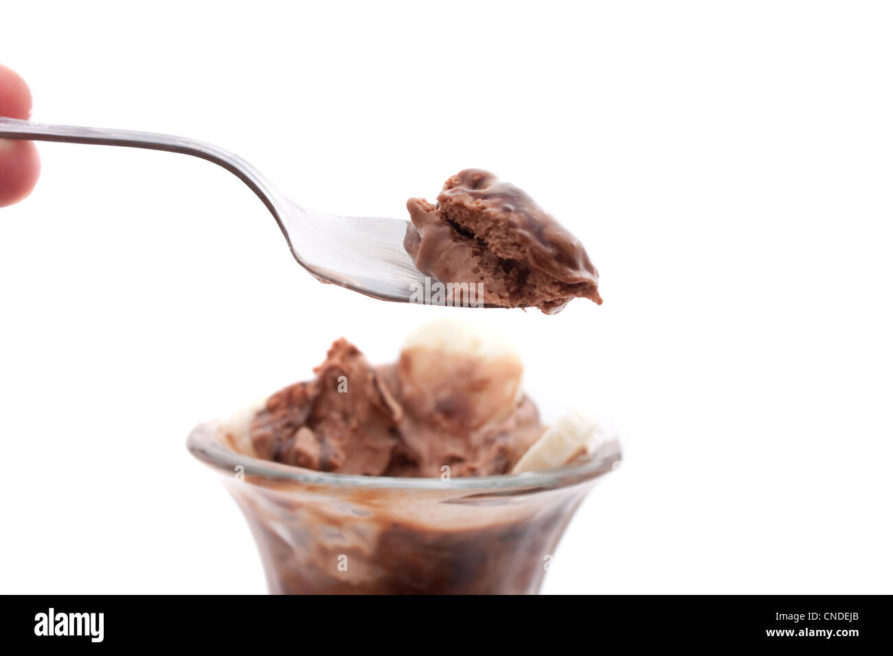 spoon of ice cream