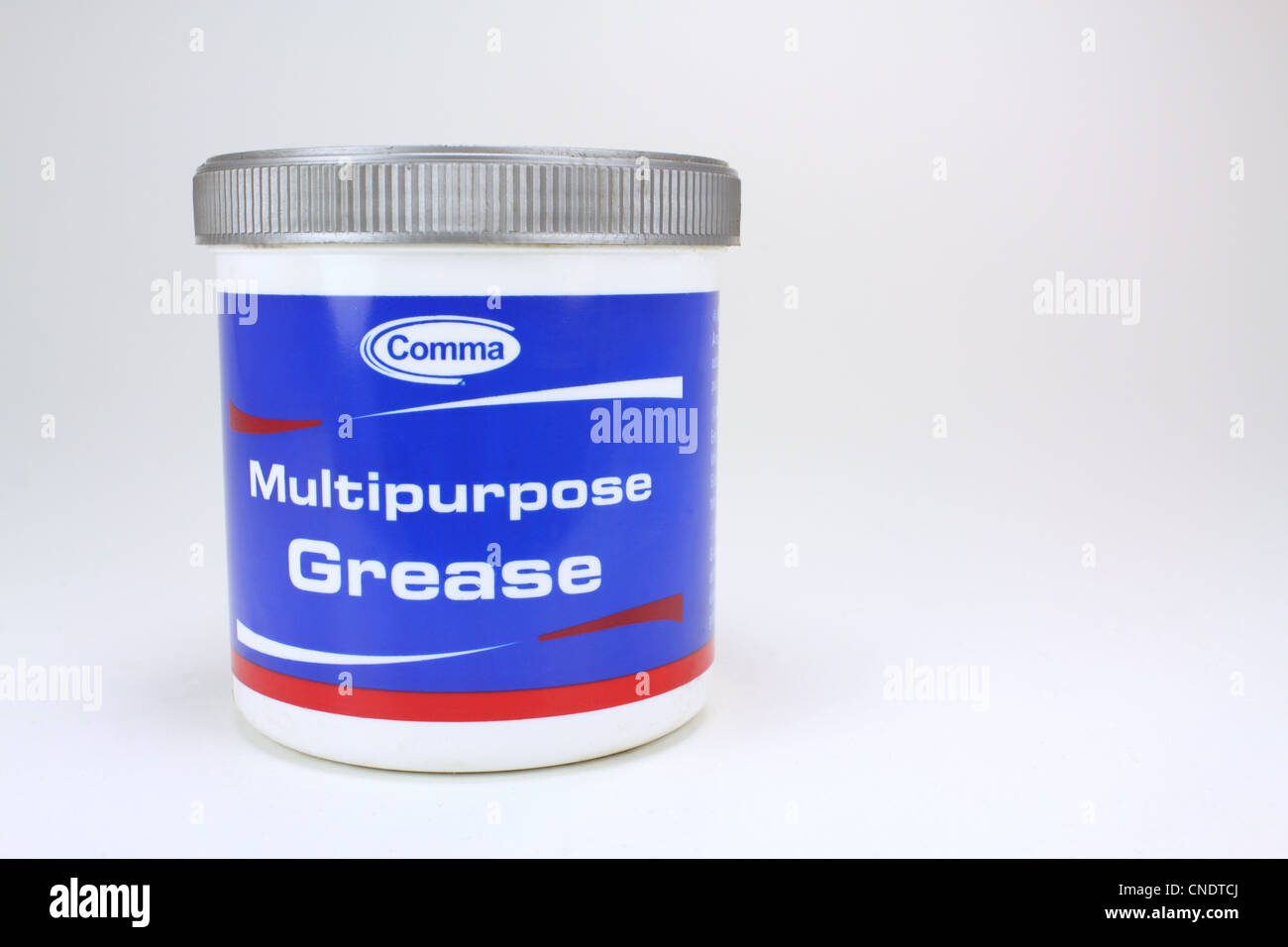Comma Grease on white background Stock Photo