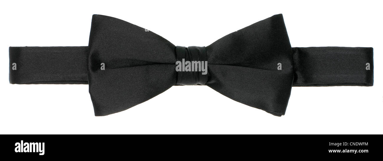 Black bow tie Stock Photo