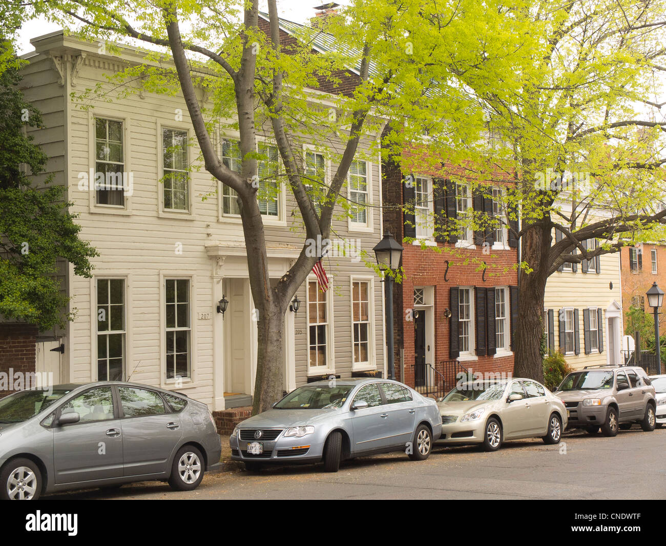 Old town alexandria row houses hires stock photography and images Alamy