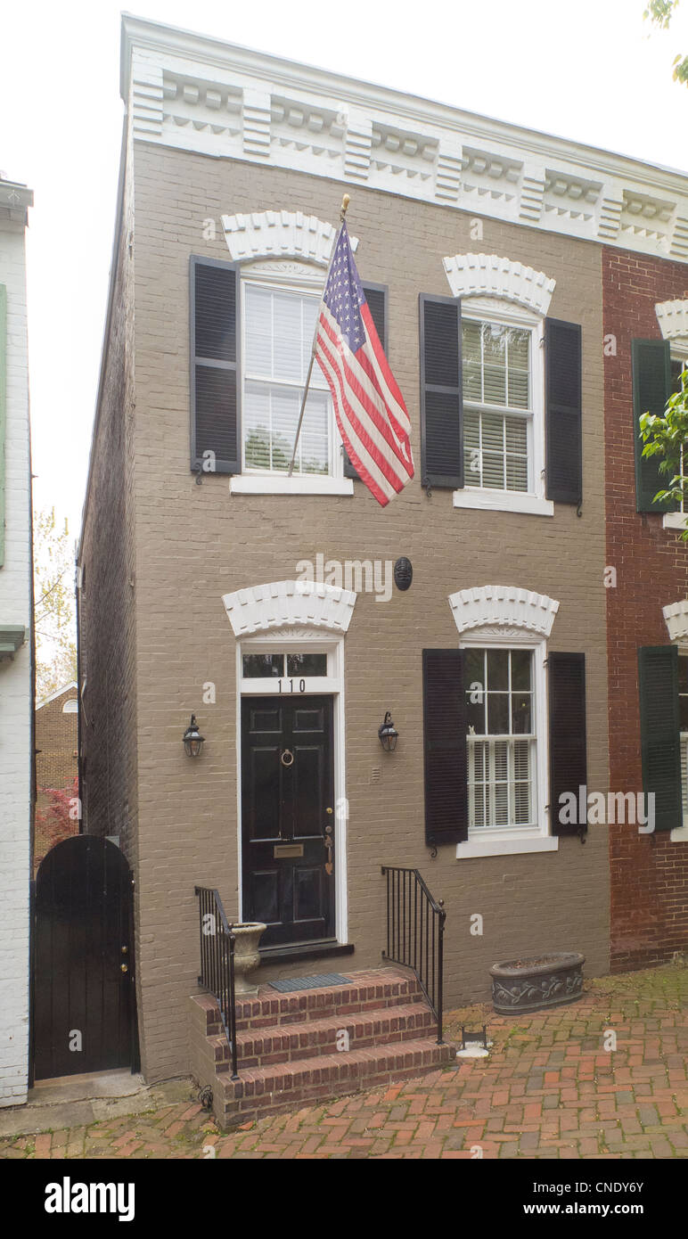 Historic Old Town Alexandria houses Stock Photo Alamy