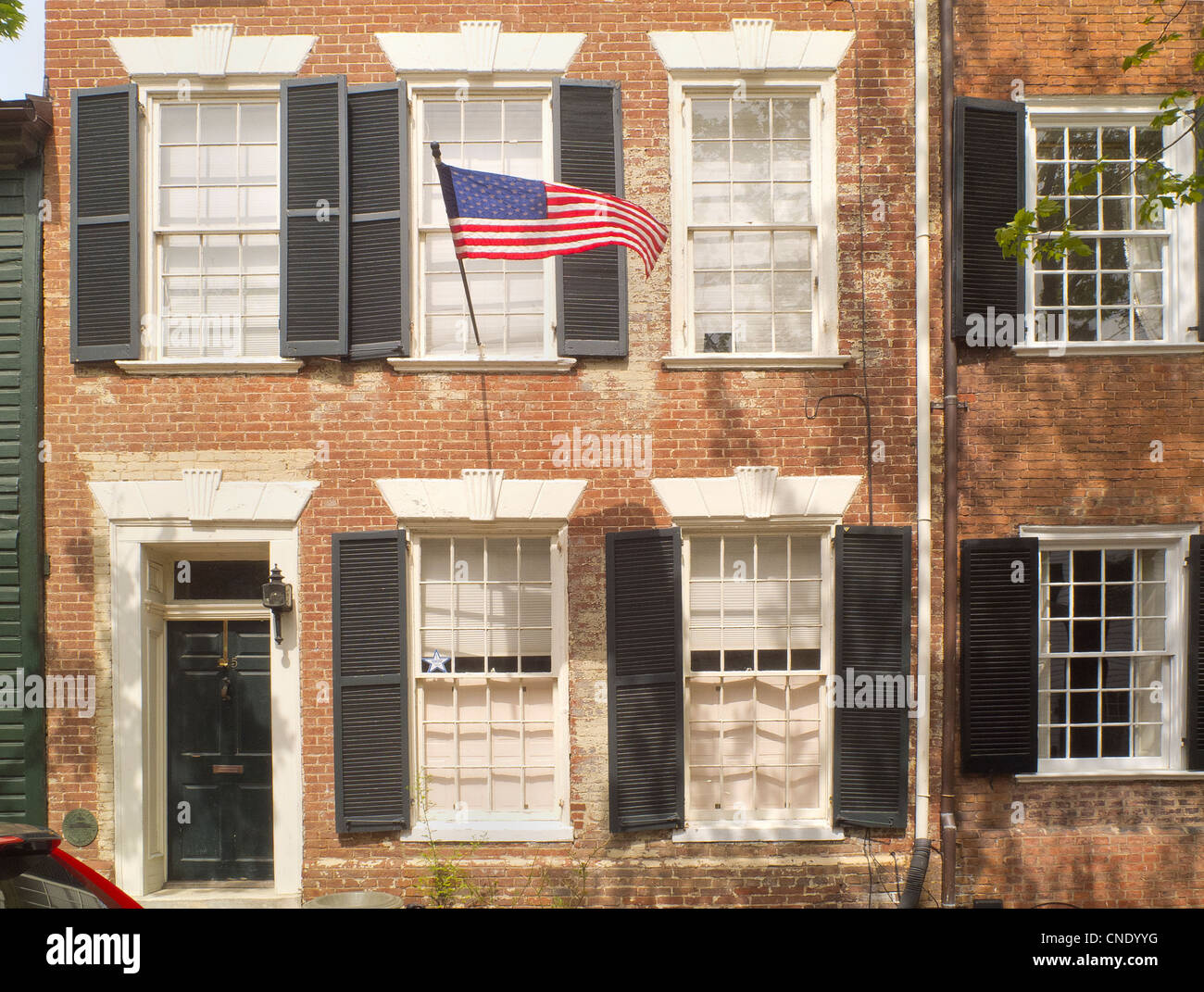 Historic Old Town Alexandria houses Stock Photo Alamy