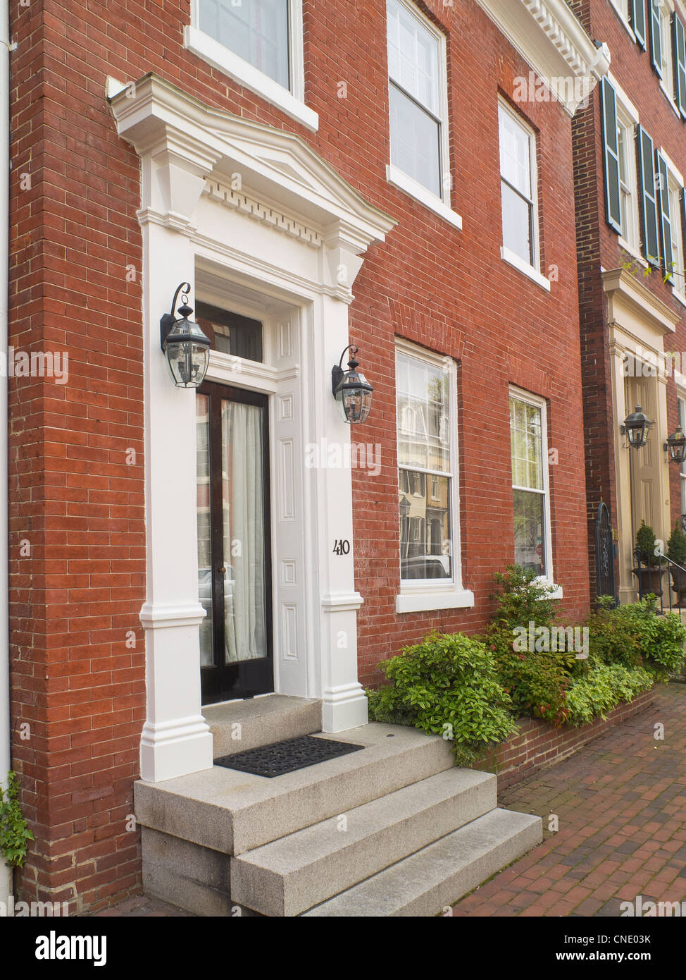 Historic Old Town Alexandria houses Stock Photo Alamy