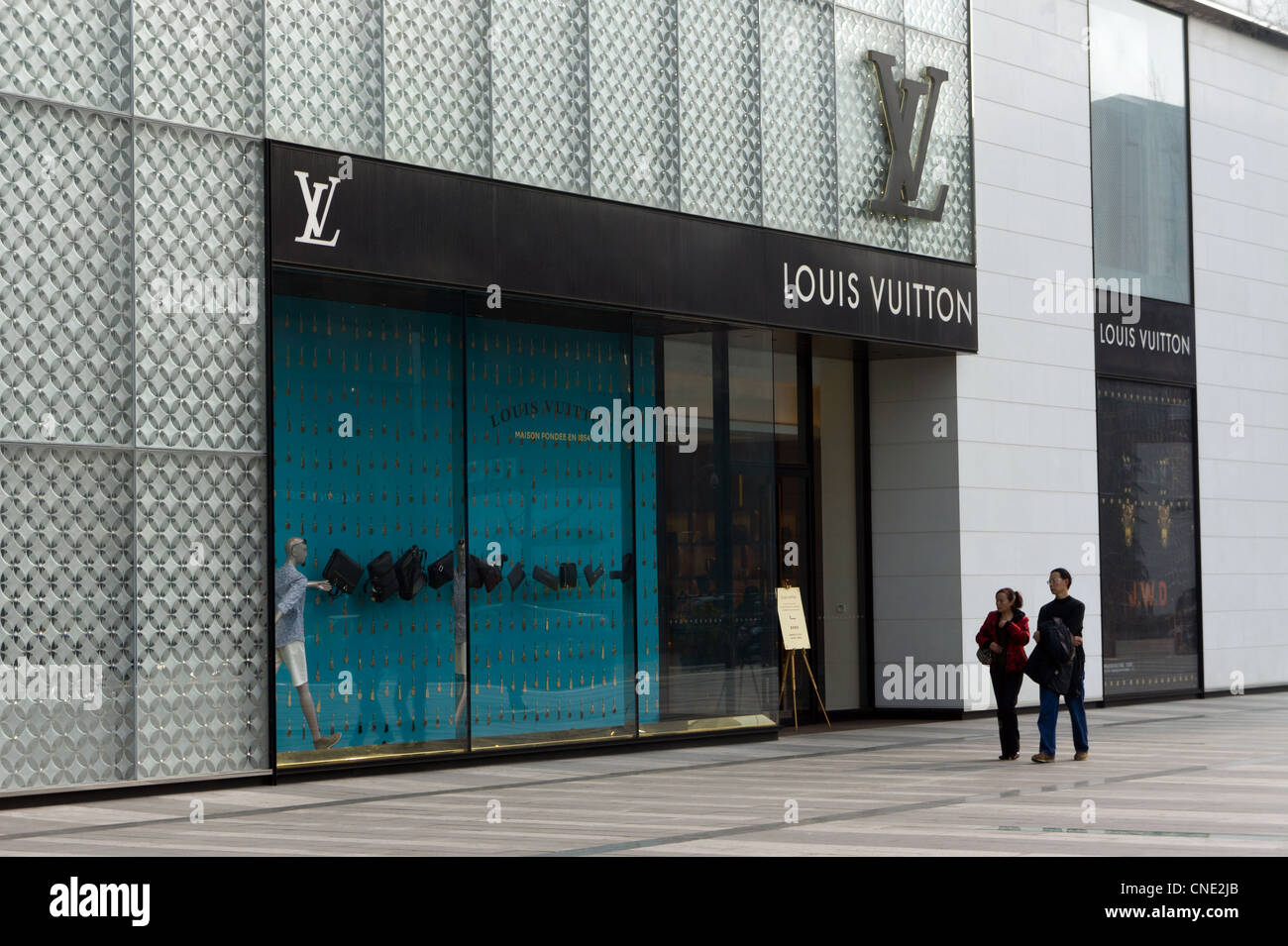 Louis Vuitton shop in Chengdu, China Stock Photo