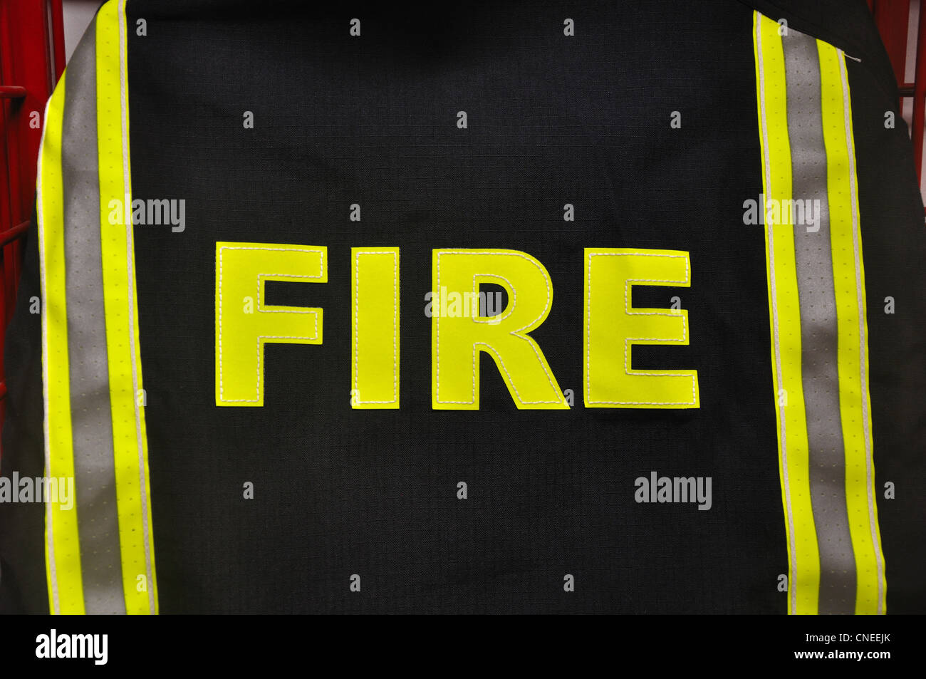 UK based Fire Service Tunic Stock Photo