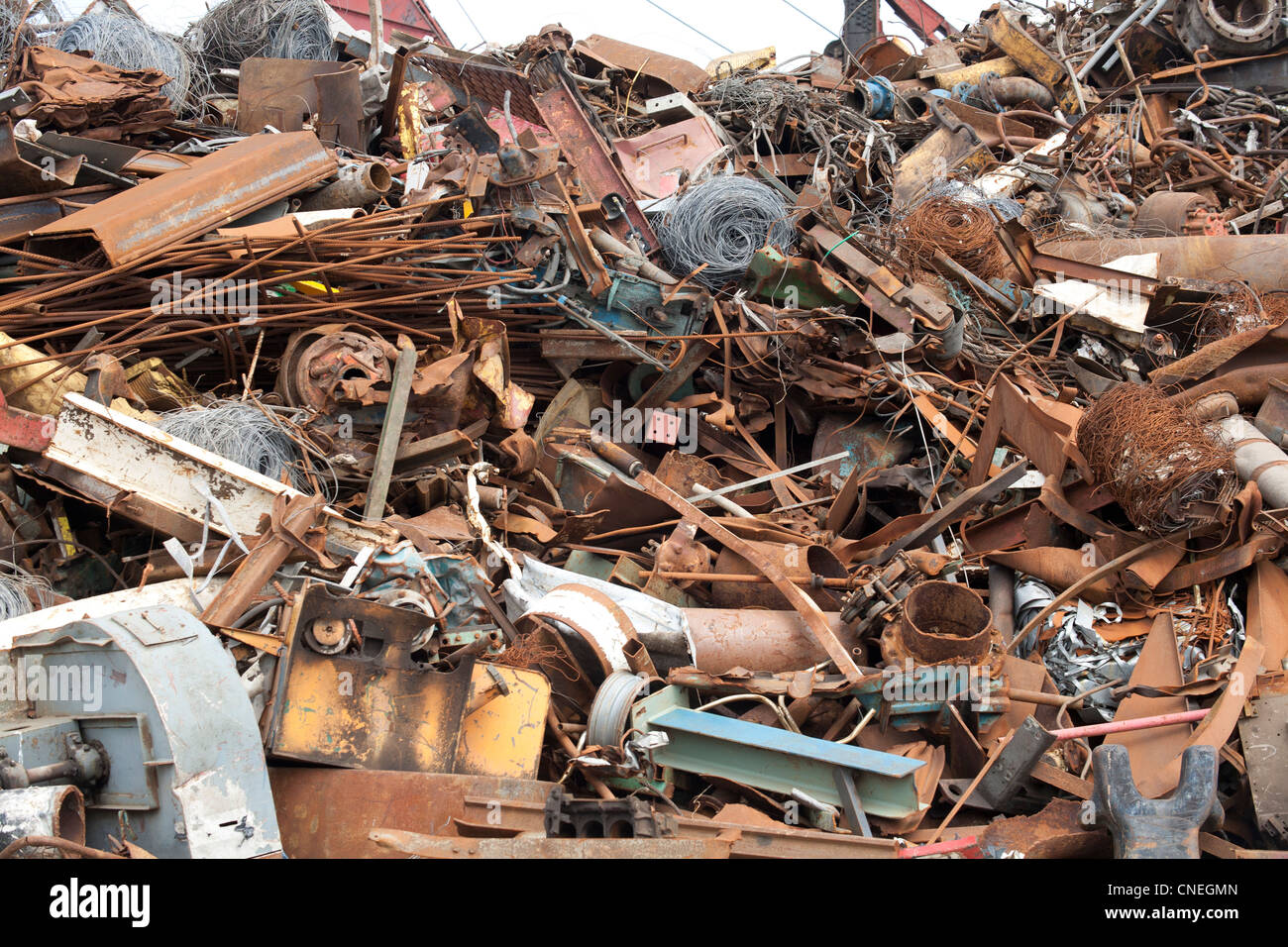 Scrapper Rusted Rusting Scrap metal in Scrapyard Stock Photo - Alamy