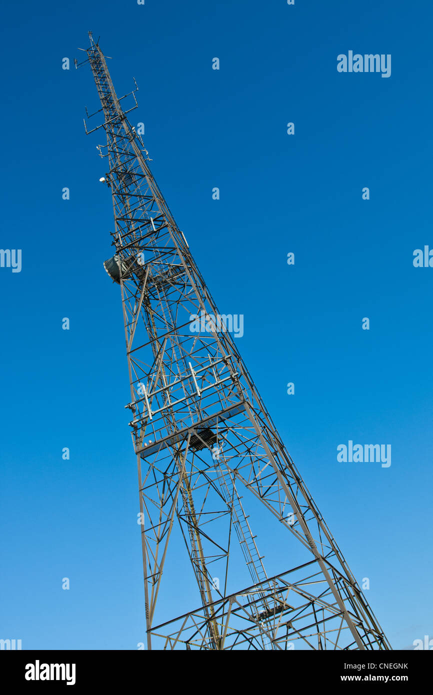 Radio mast, Haddenham, Cambridgeshire Stock Photo