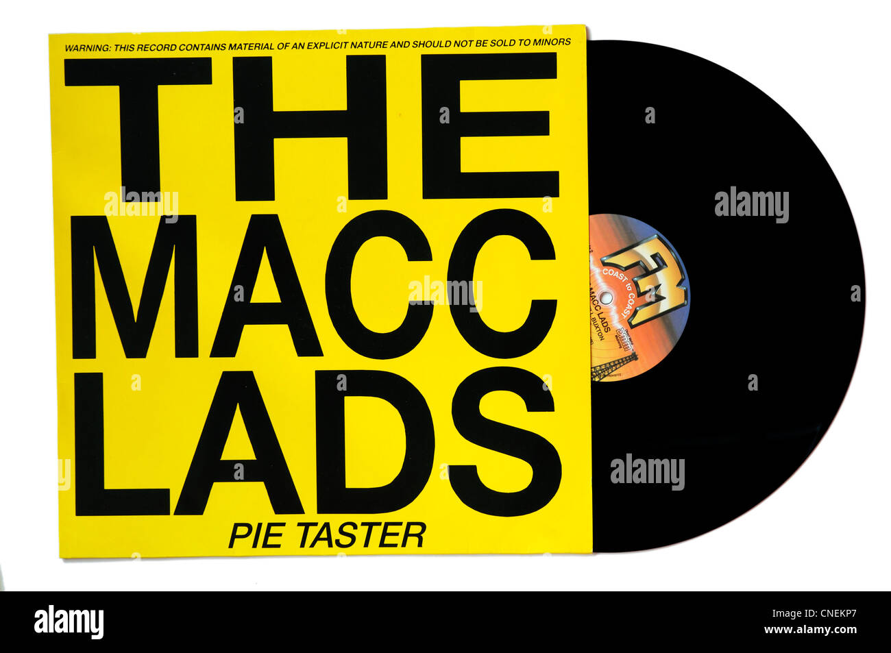 The Macc Lads Pie Taster single Stock Photo