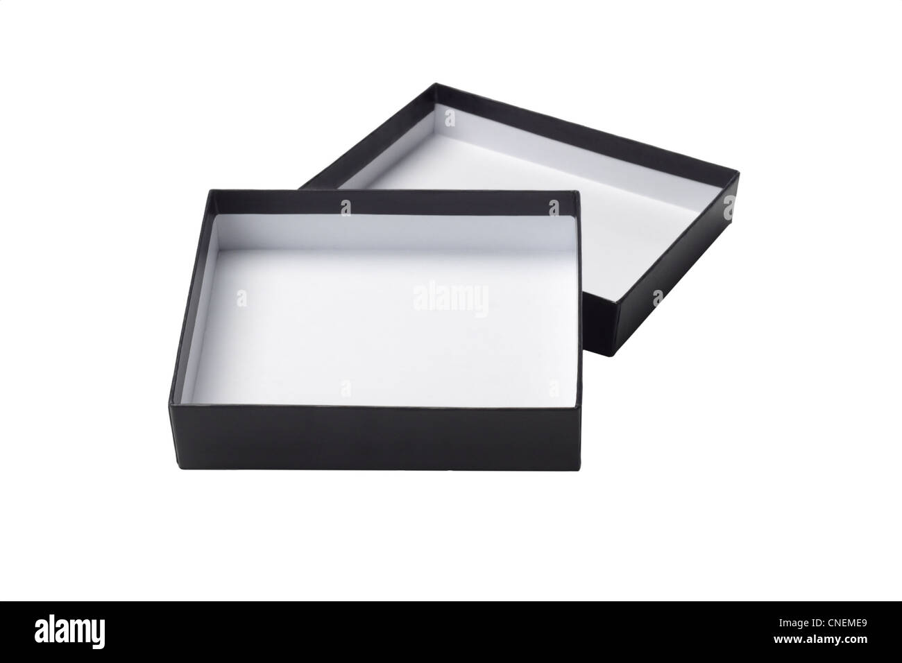 Simple black white gift box hires stock photography and images Alamy