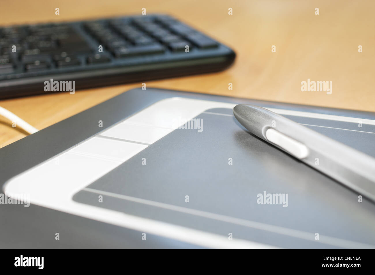 Keyboard and graphic tablet closeup Stock Photo Alamy