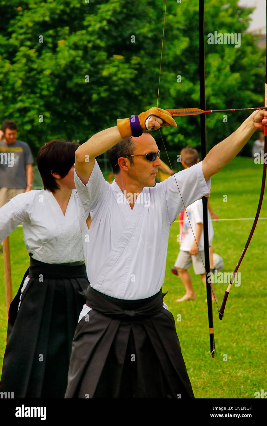 Padua, Italy exhibition of Kiudo, the Japanese martial art of archery Stock Photo Alamy
