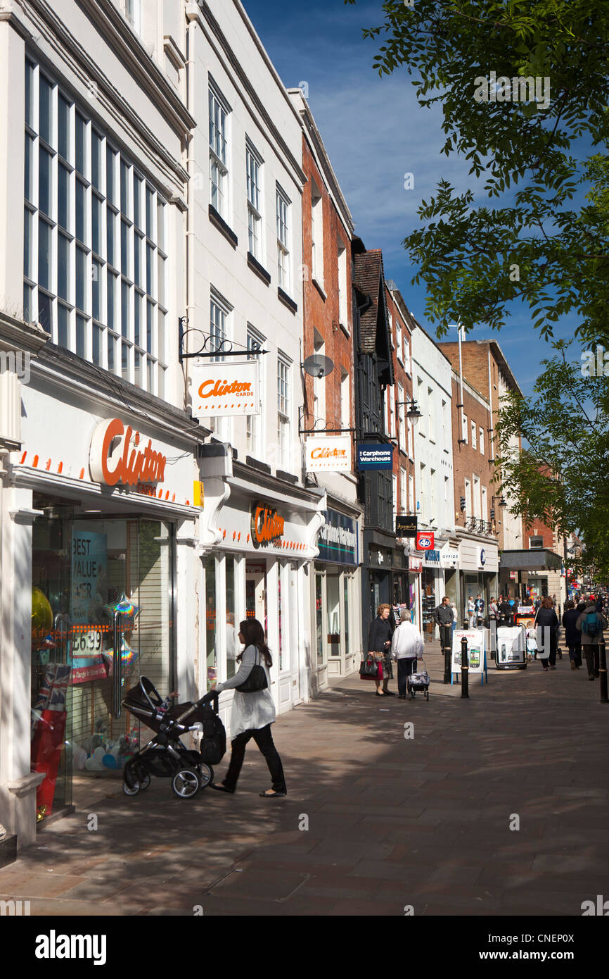 Worcester worcestershire high street hires stock photography and