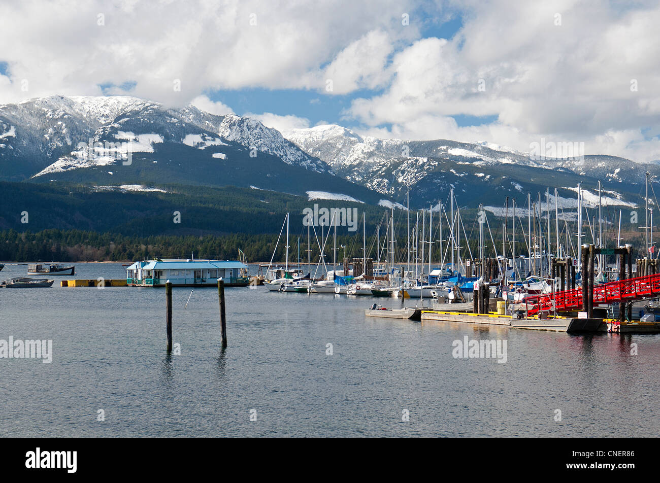 Deep Bay Yachting and Fishing Harbour on VancouverI Island. British