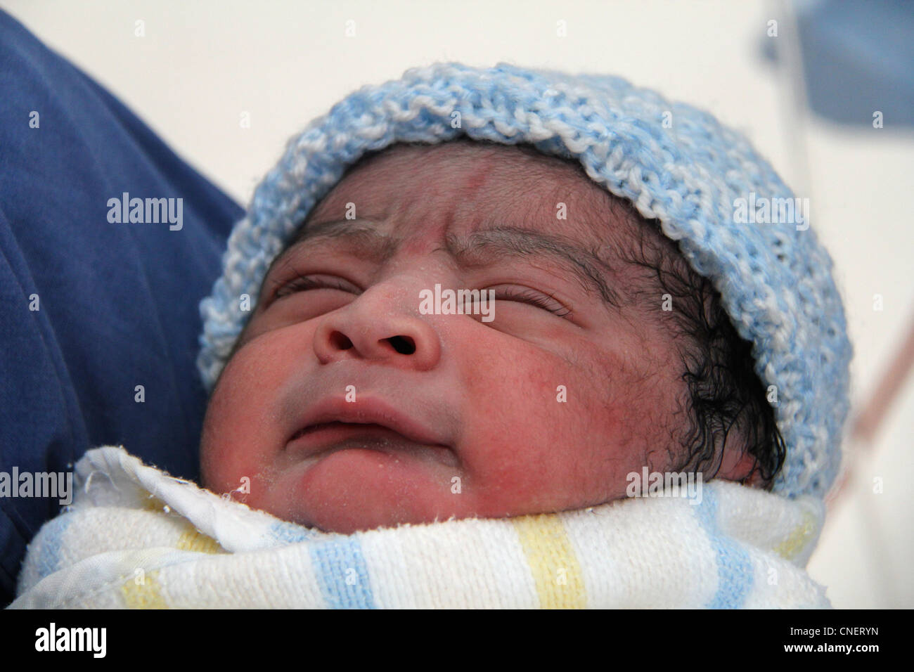 New born baby boy Stock Photo