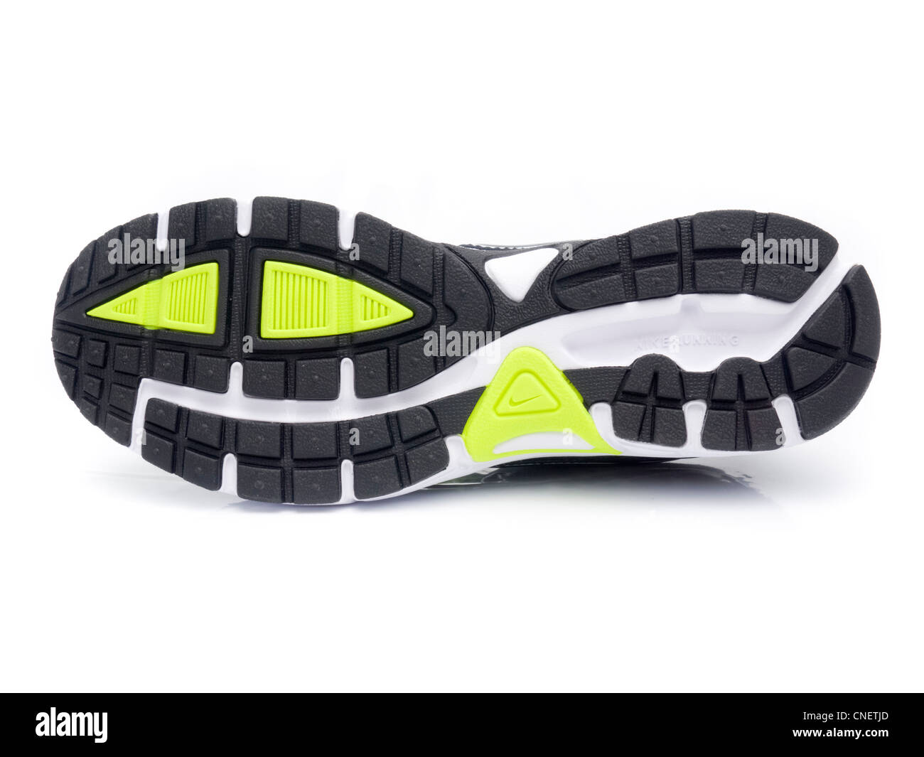 Black Nike running shoe sole Stock Photo - Alamy
