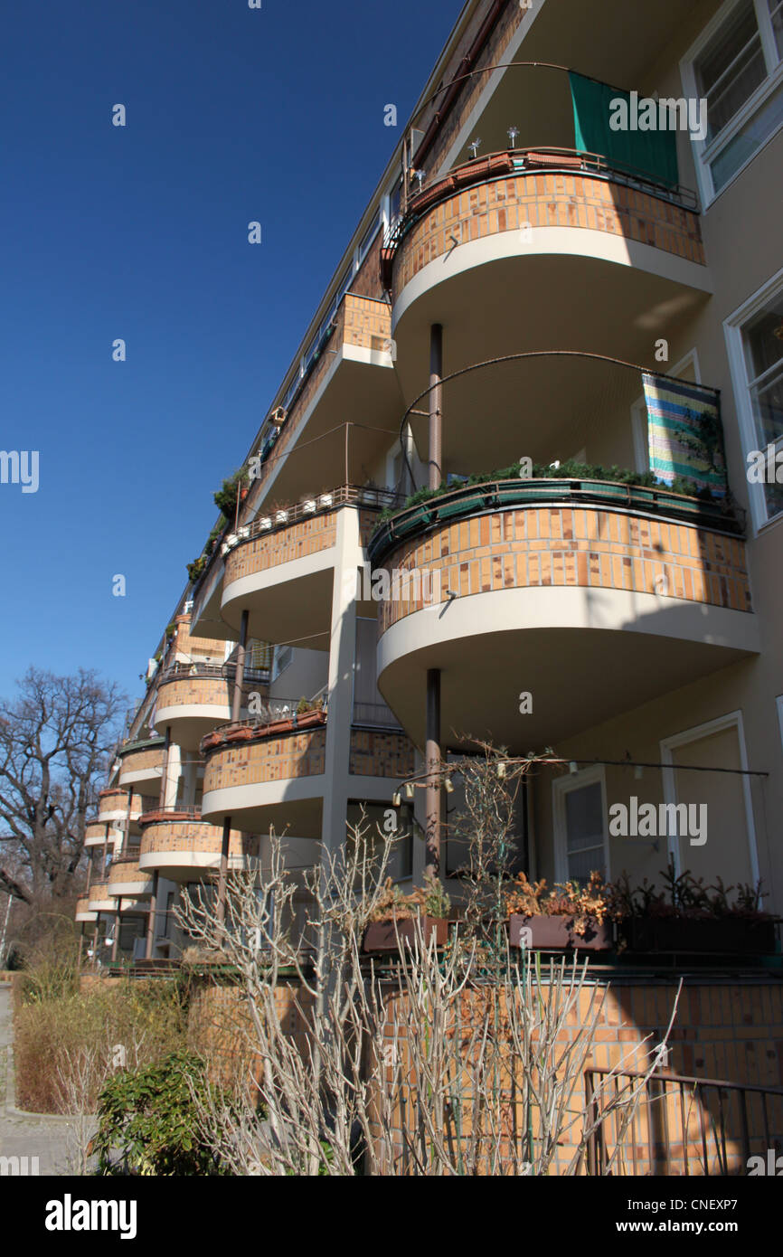 Hugo Haering Balconies on one of the blocks designed by Hugo Häring in the ...