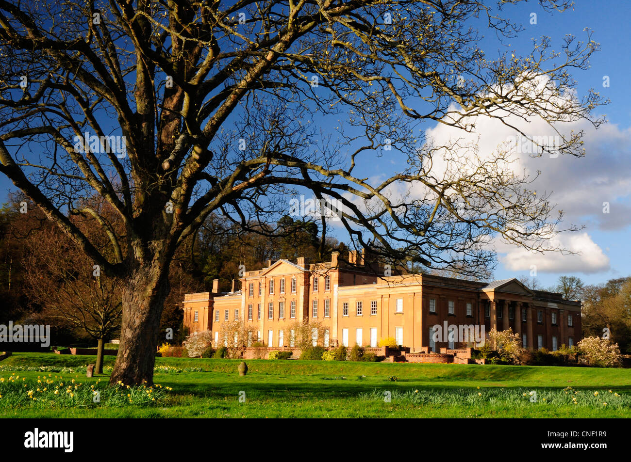 Himley Hall, an 18th-century manor house set in 'Capability' Brown designed parkland near Dudley in the English Midlands Stock Photo