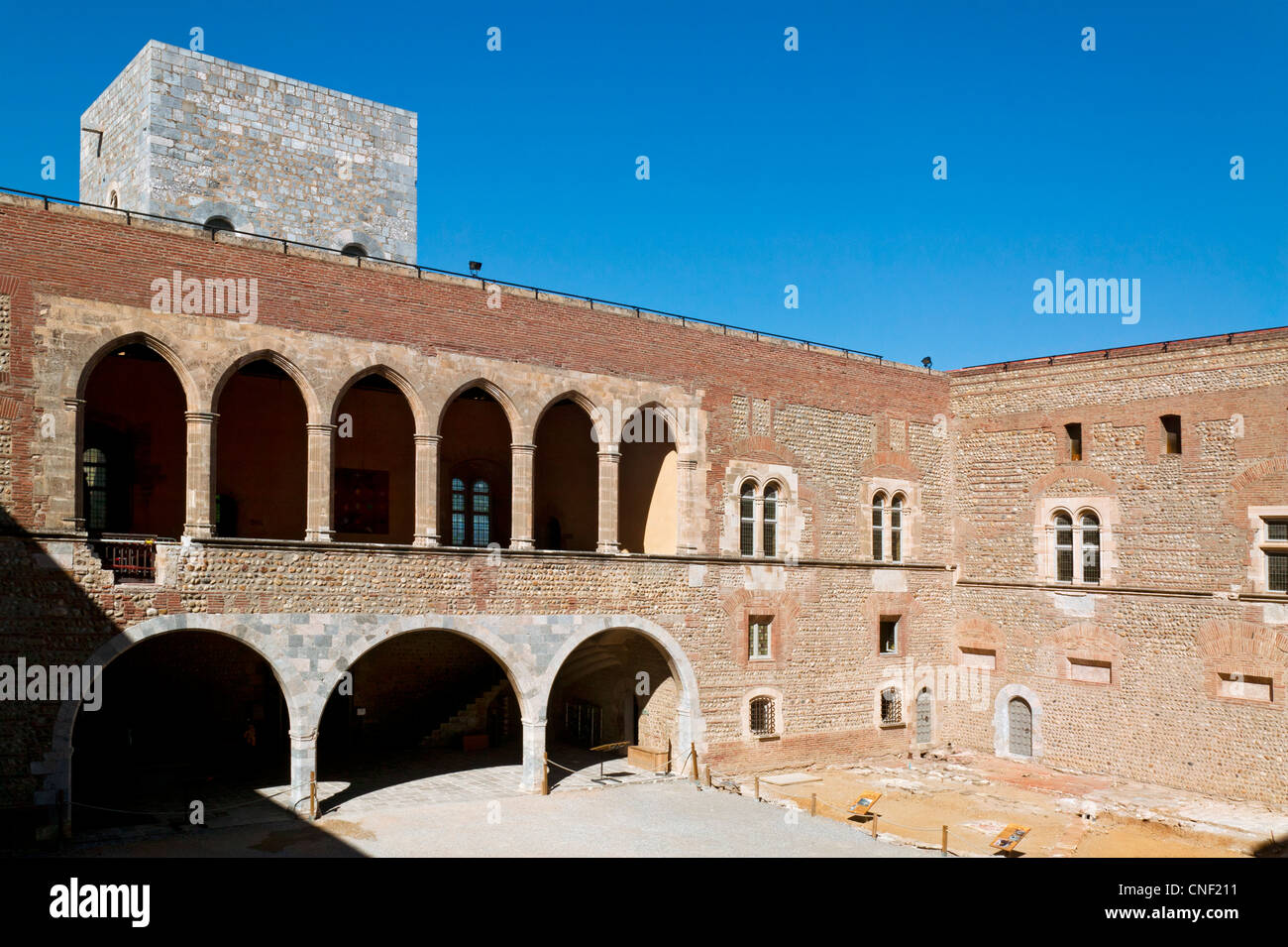 Palais Des Rois De Majorque, Perpignan,Pyrenees Orientales, LanguedocRoussillon, France Stock