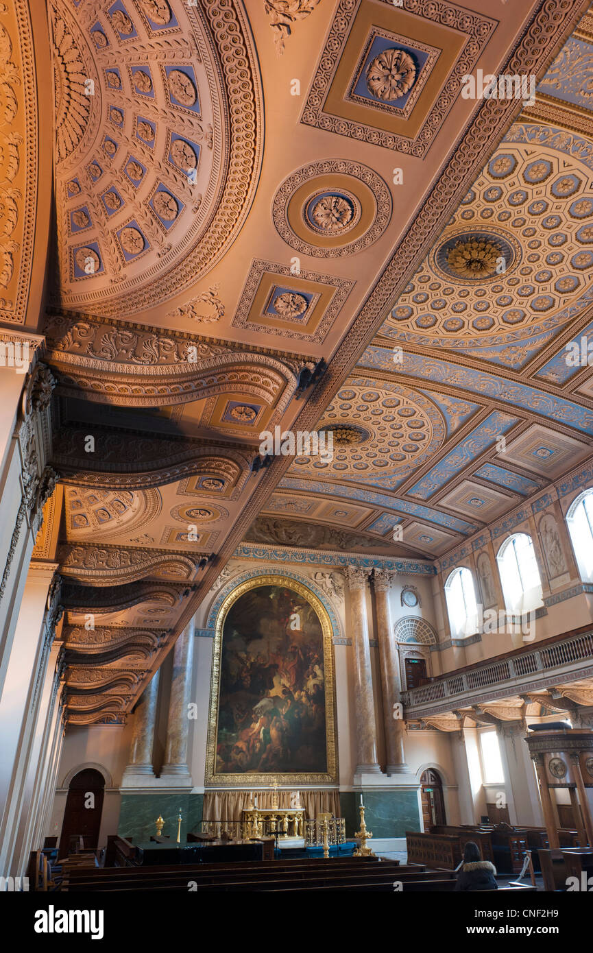 The Chapel of St Peter and St Paul. Old Royal Naval College Greenwich Stock Photo